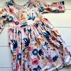 Mila and Rose girls play floral dress